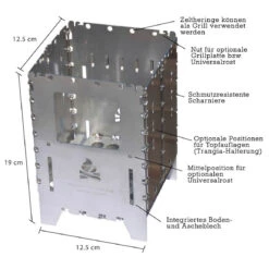 Bushbox XL Profi Set - Trockenbrennstoffkocher -Geschäft Für Campingausrüstung bushcraft essentials bushbox xl profi set trockenbrennstoffkocher detail 3