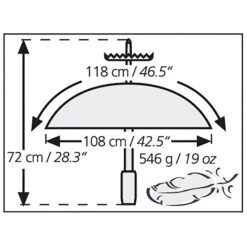 Euroschirm Komperdell-Trekkingstock + Schirm -Geschäft Für Campingausrüstung euroschirm komperdell trekkingstock schirm detail 7