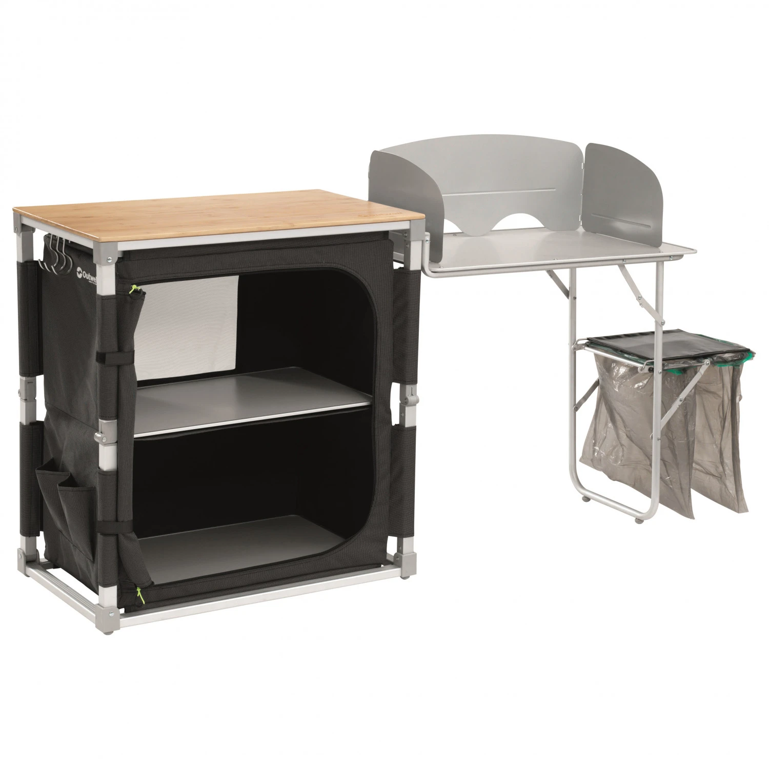 Outwell Padres Kitchen Table W/Bamboo Table Top & Side Uni - Campingtisch 3 Outwell Padres Kitchen Table W/Bamboo Table Top & Side Uni - Campingtisch